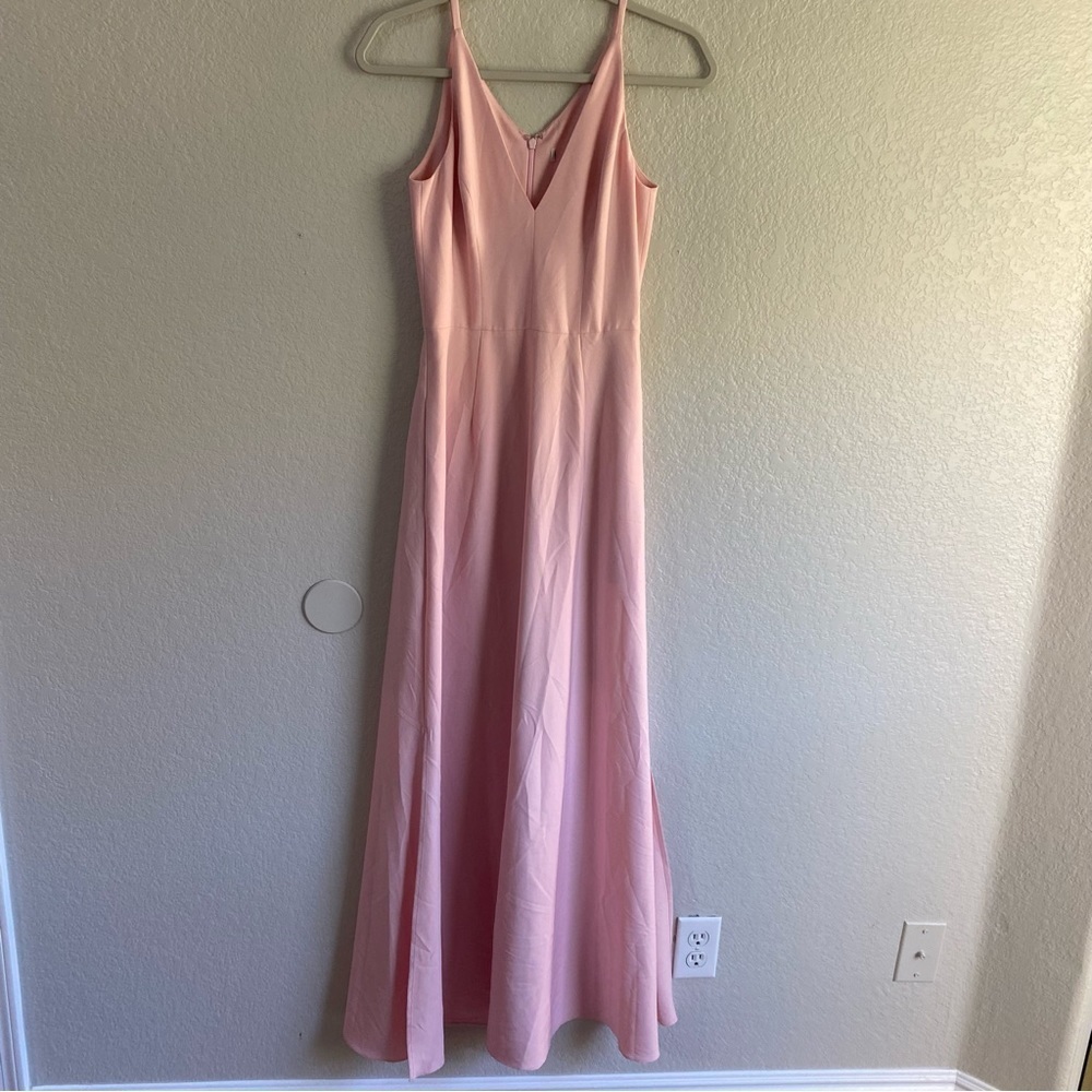 Dress the Population Pink Maxi Dress with Pockets